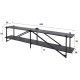 SZAFKA RTV SKYLAR 220X35 CM METALOWA