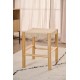 TABORET WIKLINOWY ALVIN 35X35CM SOSNA