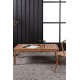 STOLIK OGRODOWY AMLAN 110X70CM TEAK