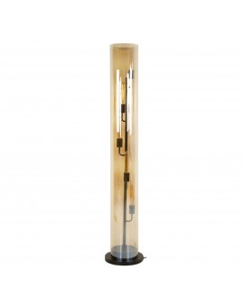 LAMPA PODŁOGOWA SEVDA 153 CM SZKŁO BURSZTYNOWE