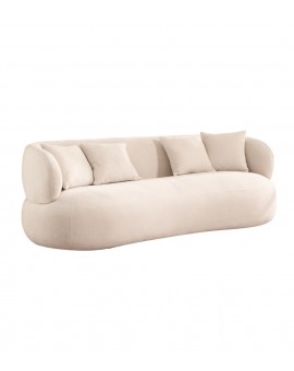 SOFA 3-OSOBOWA NEW YORK BOUCLE BEŻOWA