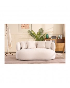 SOFA 2-OSOBOWA NEW YORK BOUCLE BEŻOWA
