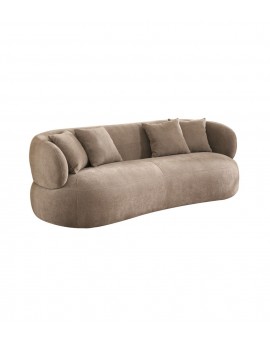 SOFA 3-OSOBOWA NEW YORK BOUCLE BRĄZOWA