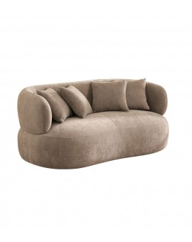 SOFA 2-OSOBOWA NEW YORK BOUCLE BRĄZOWA