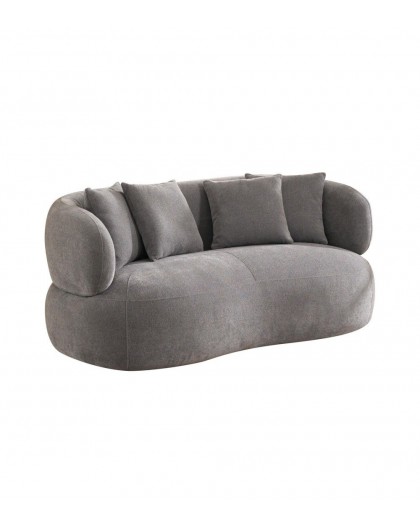 SOFA 2-OSOBOWA NEW YORK BOUCLE SZARA
