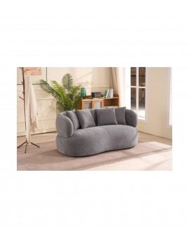 SOFA 2-OSOBOWA NEW YORK BOUCLE SZARA