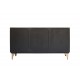 KOMODA GOLDEN SUNSET 140X38 CM MANGO CZARNA