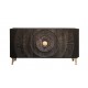 KOMODA GOLDEN SUNSET 140X38 CM MANGO CZARNA