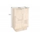 BAREK ART DECO 95X42 CM MANGO BIELONE