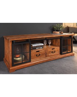 SZAFKA RTV HERITAGE 160X45 CM AKACJA BRĄZOWA
