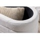 ŁAWKA VOQUE 115 CM BOUCLE BIAŁA