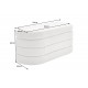 ŁAWKA VOQUE 115 CM BOUCLE BIAŁA