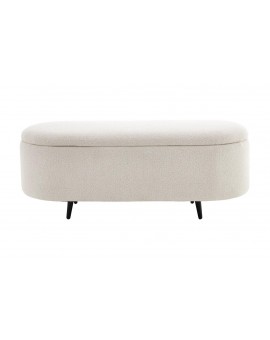 ŁAWKA VOQUE 110 CM BOUCLE BIAŁA