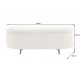 ŁAWKA VOQUE 110 CM BOUCLE BIAŁA