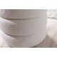 PUF VOQUE 41 CM BOUCLE BIAŁA