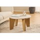 STOLIK KAWOWY DOCKLAND 80 CM TRAWERTYN