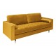 SOFA 3-OSOBOWA COSY VELVET MUSZTARDOWA 225 CM