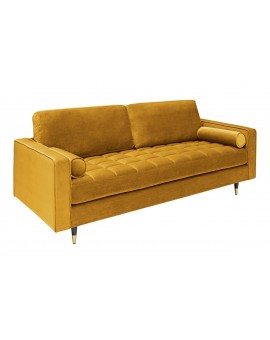 SOFA 3-OSOBOWA COSY VELVET MUSZTARDOWA 225 CM