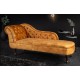 LEŻANKA CHESTERFIELD 170 CM MUSZTARDOWY WELUR