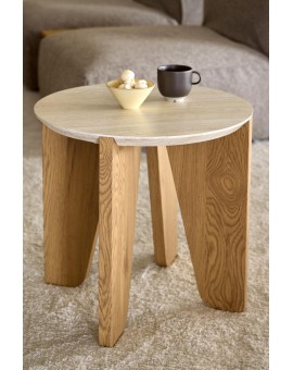 STOLIK KAWOWY DOCKLAND 50 CM TRAWERTYN