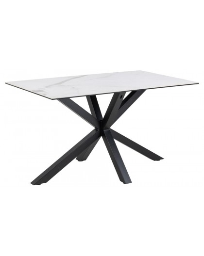 STÓŁ  HEAVEN 135X75,5 CM BIAŁA CERAMIKA