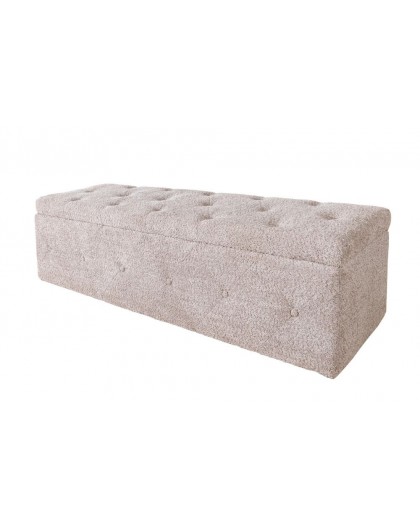 ŁAWKA EXTRAWAGANCJA 140X40 CM BOUCLE BEŻOWY