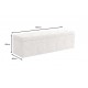 ŁAWKA EXTRAWAGANCJA 140X40 CM BOUCLE BEŻOWY