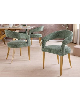 KRZESŁO BOUTIQUE BOUCLE ZIELONE