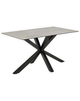 STÓŁ  HEAVEN 135X75,5 CM SZARA CERAMIKA