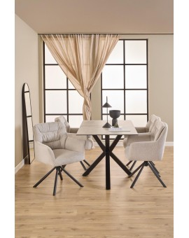 ST&Oacute;Ł  HEAVEN 135X75,5 CM SZARA CERAMIKA