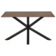 STÓŁ  HEAVEN 135X75,5 CM RDZAWOBRĄZOWA CERAMIKA