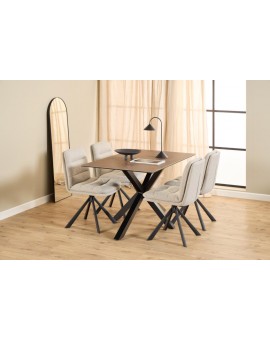 ST&Oacute;Ł  HEAVEN 135X75,5 CM RDZAWOBRĄZOWA CERAMIKA