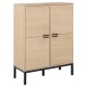 KOMODA KENSINGTON 91X40 CM DĄB BIELONY