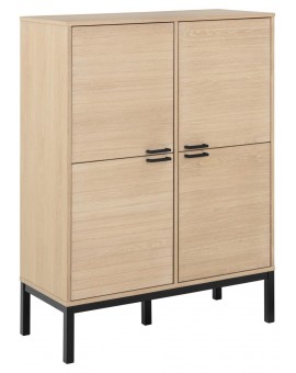 KOMODA KENSINGTON 91X40 CM DĄB BIELONY