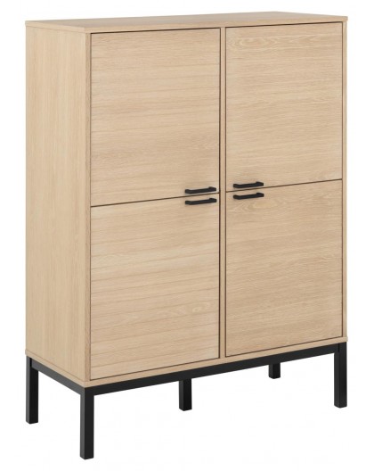 KOMODA KENSINGTON 91X40 CM DĄB BIELONY