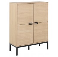 KOMODA KENSINGTON 91X40 CM DĄB BIELONY