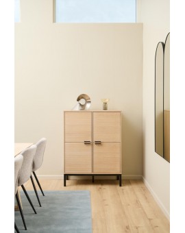KOMODA KENSINGTON 91X40 CM DĄB BIELONY