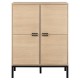 KOMODA KENSINGTON 91X40 CM DĄB BIELONY