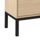 KOMODA KENSINGTON 180X40 CM DĄB BIELONY