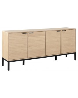 KOMODA KENSINGTON 180X40 CM DĄB BIELONY