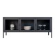 SZAFKA RTV BRISBANE 140X30 CM METALOWA CZARNA
