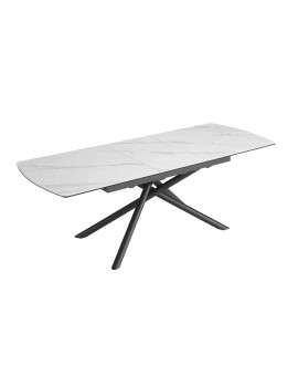STÓŁ ROZKŁADANY MIKADO 180-230X90 CM CERAMIKA BIAŁY