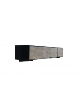 SZAFKA RTV MOUNTAIN SOUL 200X35 CM AKACJA CZARNA