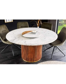 STÓŁ GATSBY 140 CM MANGO BIAŁY MARMUR