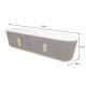 SZAFKA RTV GATSBY II 170X45 CM MANGO MARMUR BIAŁY