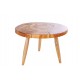 STOLIK KAWOWY MOSAIK 60 CM TEAK
