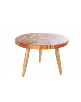 STOLIK KAWOWY MOSAIK 60 CM TEAK