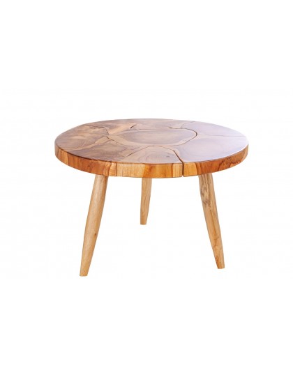 STOLIK KAWOWY MOSAIK 60 CM TEAK