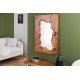 LUSTRO MOSAIK 90 CM TEAK