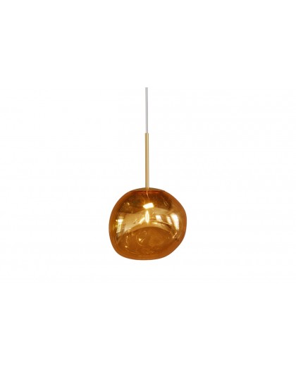 LAMPA WISZĄCA LIQUID DIAMOND 20 CM SZKŁO ZŁOTE
